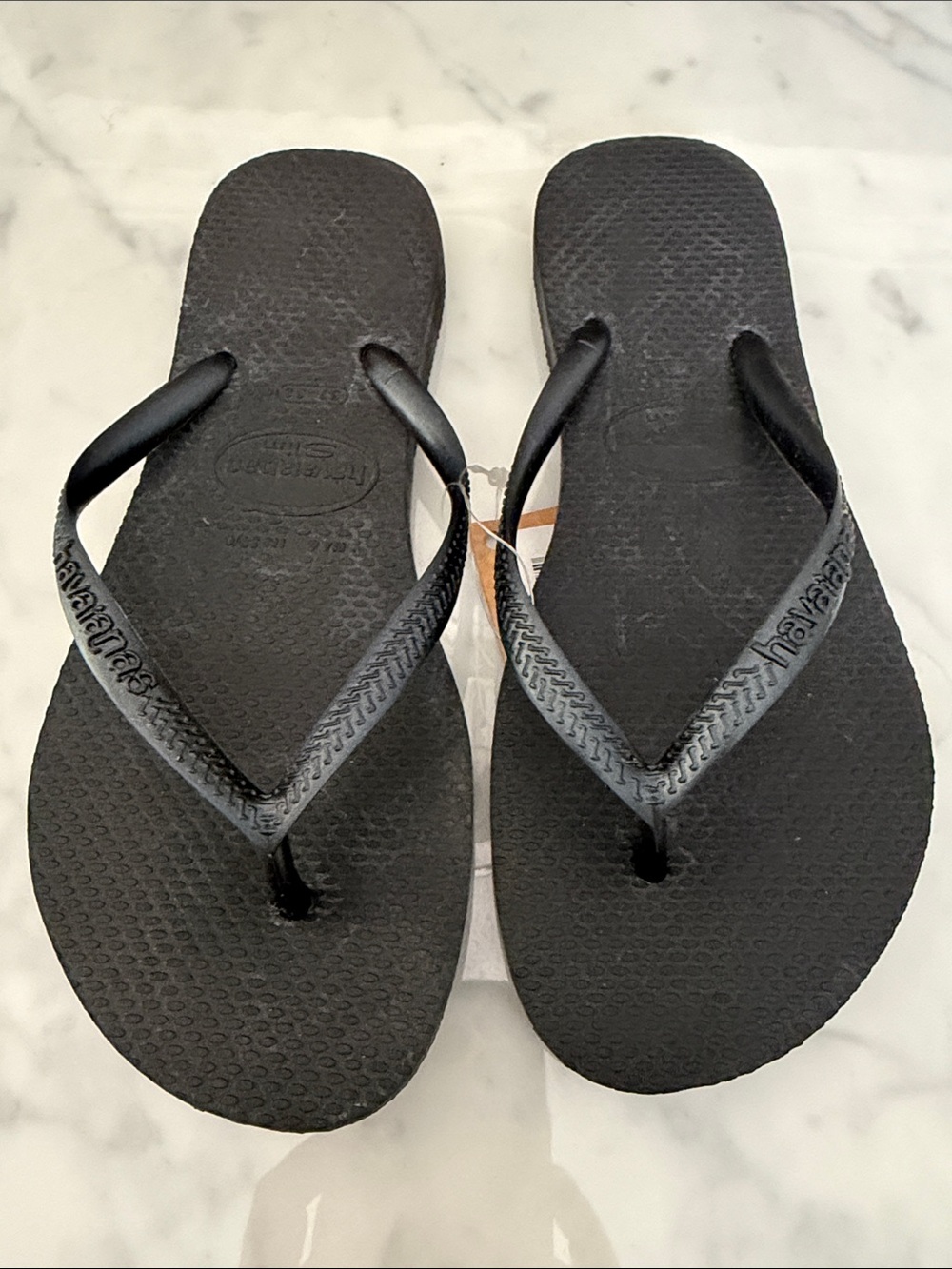 Havaianas Slim Black Flip Flops